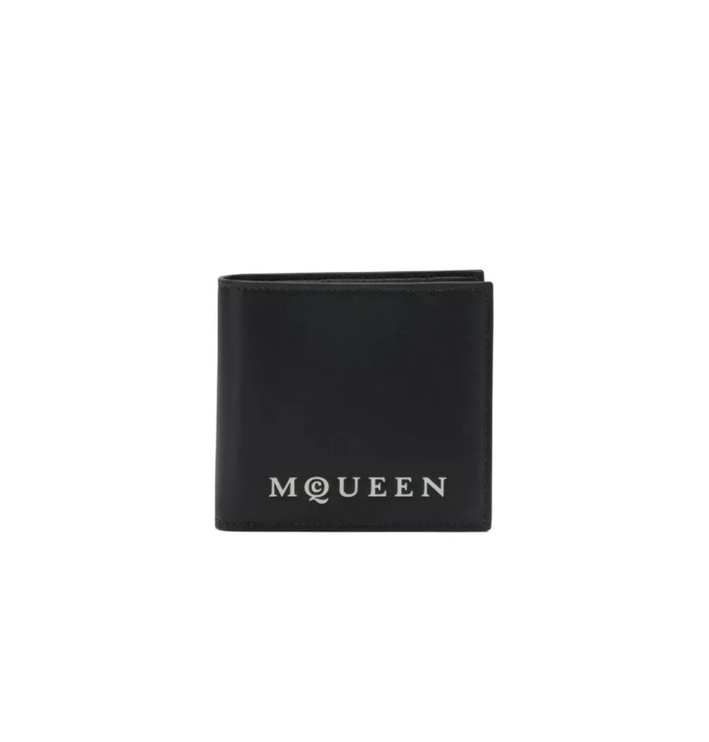 7456 - Alexander McQueen Bifold Wallet in Black - NWT